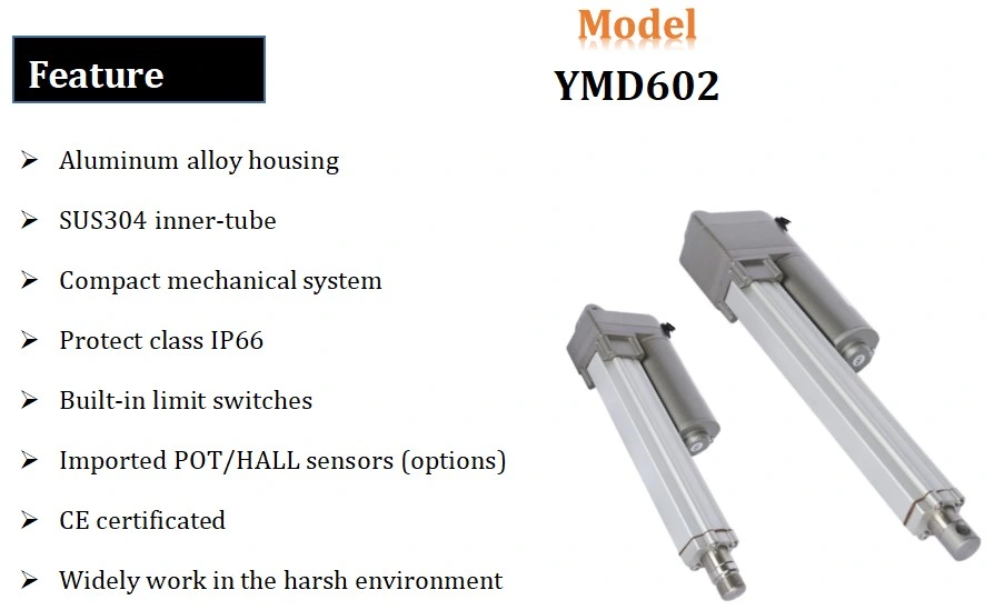 150mm (6 inch) Stroke 200lbs Force Mini Waterproof Linear Actuator 12V