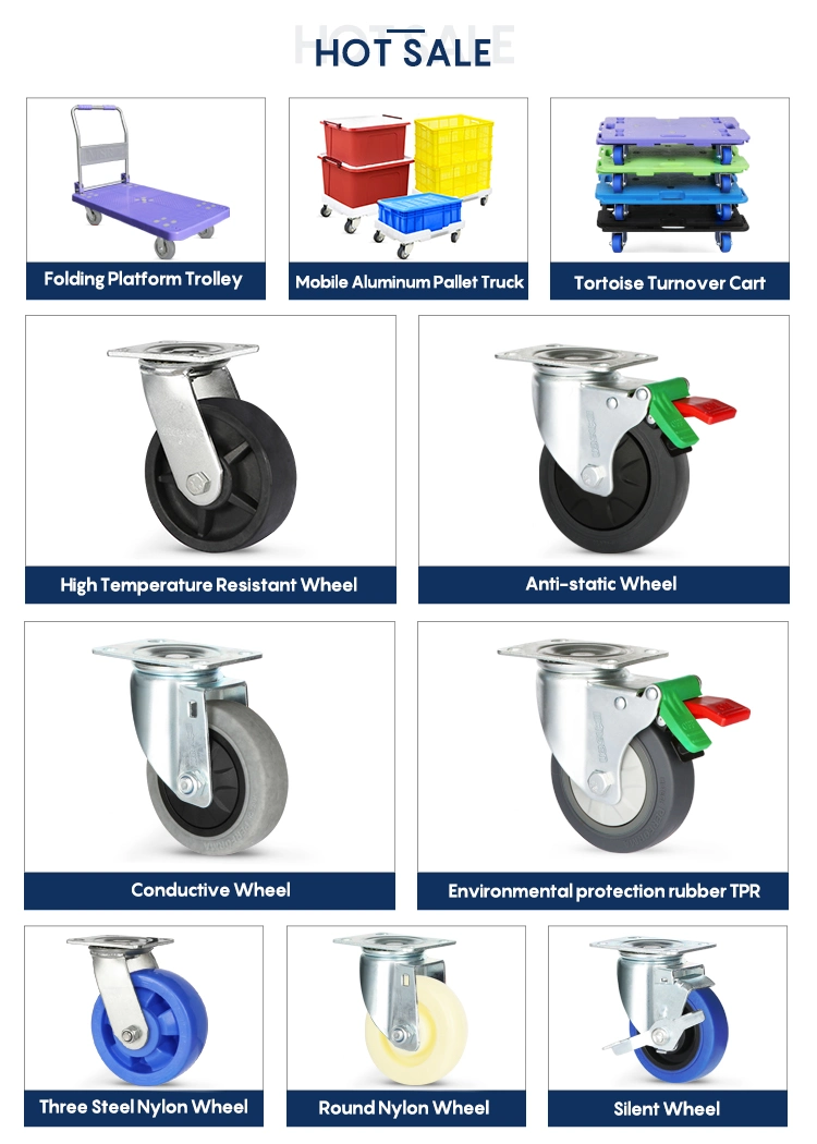 Minsen PU Wheel Double Ball Bearing Roller Caster