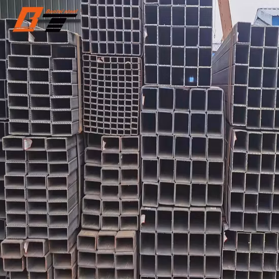 Tubo rectangular negro A106 A53 Laminado en frío Laminado en caliente Pre galvanizado Sección hueca cuadrada soldada 30X30X2 mm 50 mm 2 Tubo cuadrado de carbono de 3 pulgadas
