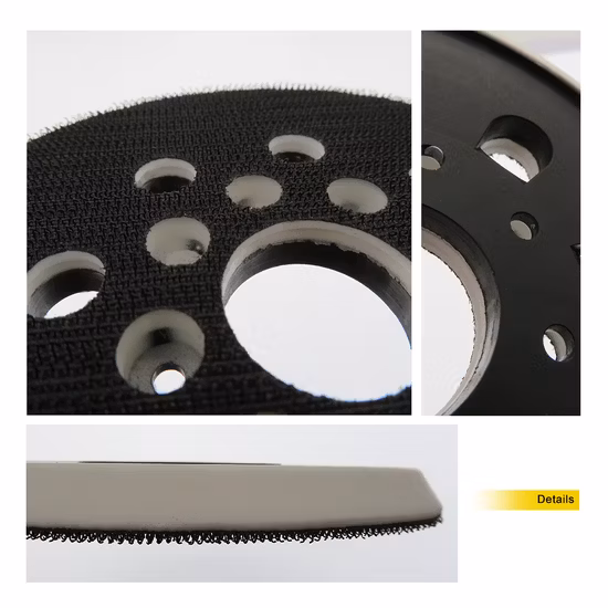 Almohadilla de respaldo de lijado de repuesto con gancho y bucle de 8 agujeros de 125 mm y 5 pulgadas