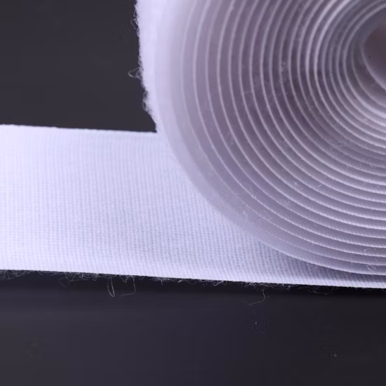 Cinta de velcro en blanco y negro de 3 pulgadas y 75 mm